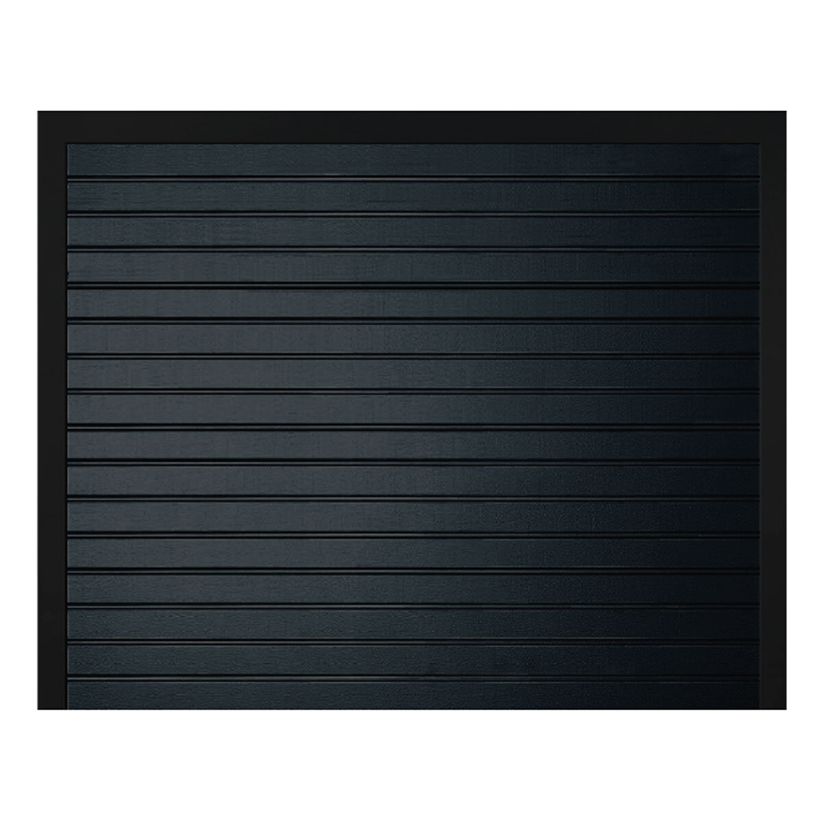 Cardale Black Horizontal Rib Sectional ISO20 Door up to 2.286 metres width