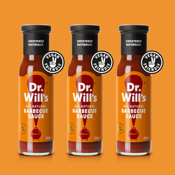Dr Will's All Natural BBQ Sauce, 3 x 250ml