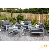 LIFE Outdoor Living Mallorca 4 Piece Deep Seating Patio Set