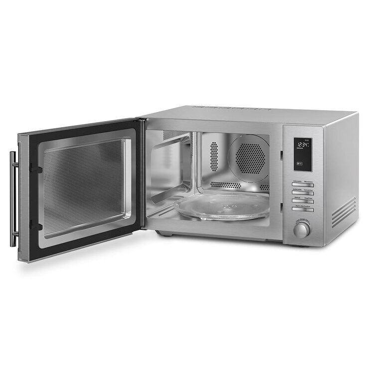 Image of the front of Smeg Microwave with door open Image of the front of Smeg Microwave with door open