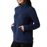 32 Degrees Women's Sueded Tech 1/2 Zip Sweatshirt in Blue