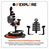 Roto VR Chair with Pro Controller Holders & Pro Mat