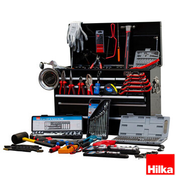 Hilka 304 Piece Tool Kit with Heavy Duty 9-Drawer Tool Chest
