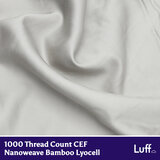 Light Grey SilverLining Duvet Set 1000 Thread Count