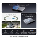 Eufy S4 NVR Security System with 2 x POE Cam S4 Bullet-PTZ Cam & 2 x POE Cam E40 Bullet Cam Eufy S4 NVR Security System with 2 x POE Cam S4 Bullet-PTZ Cam & 2 x POE Cam E40 Bullet Cam