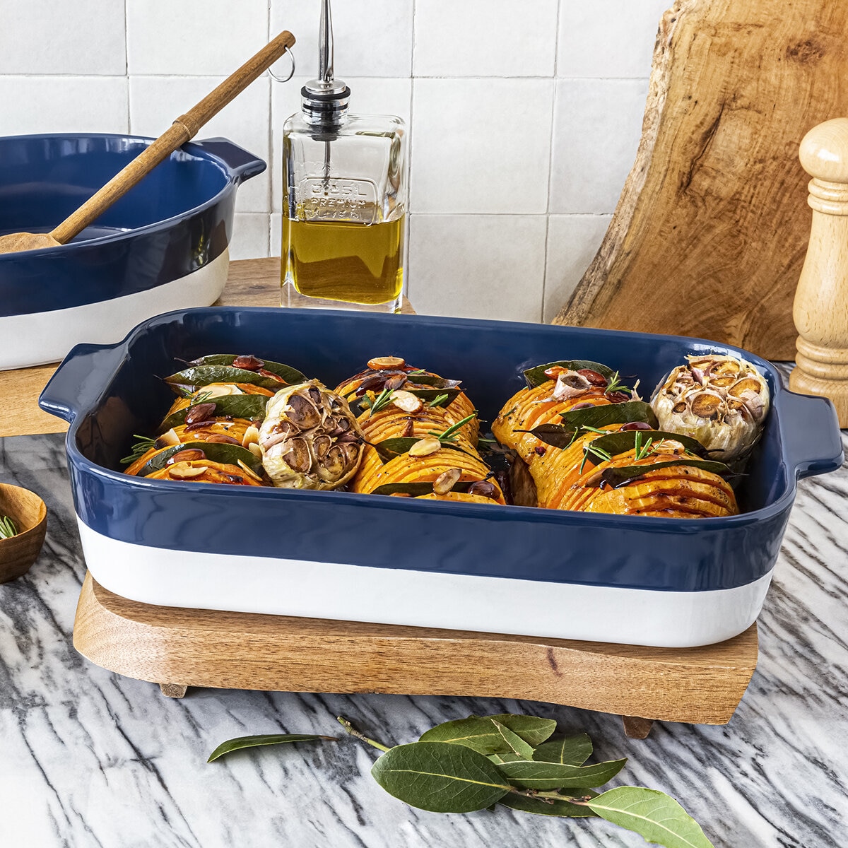 Over & Back Oven to Table Stoneware Set, 2 Piece