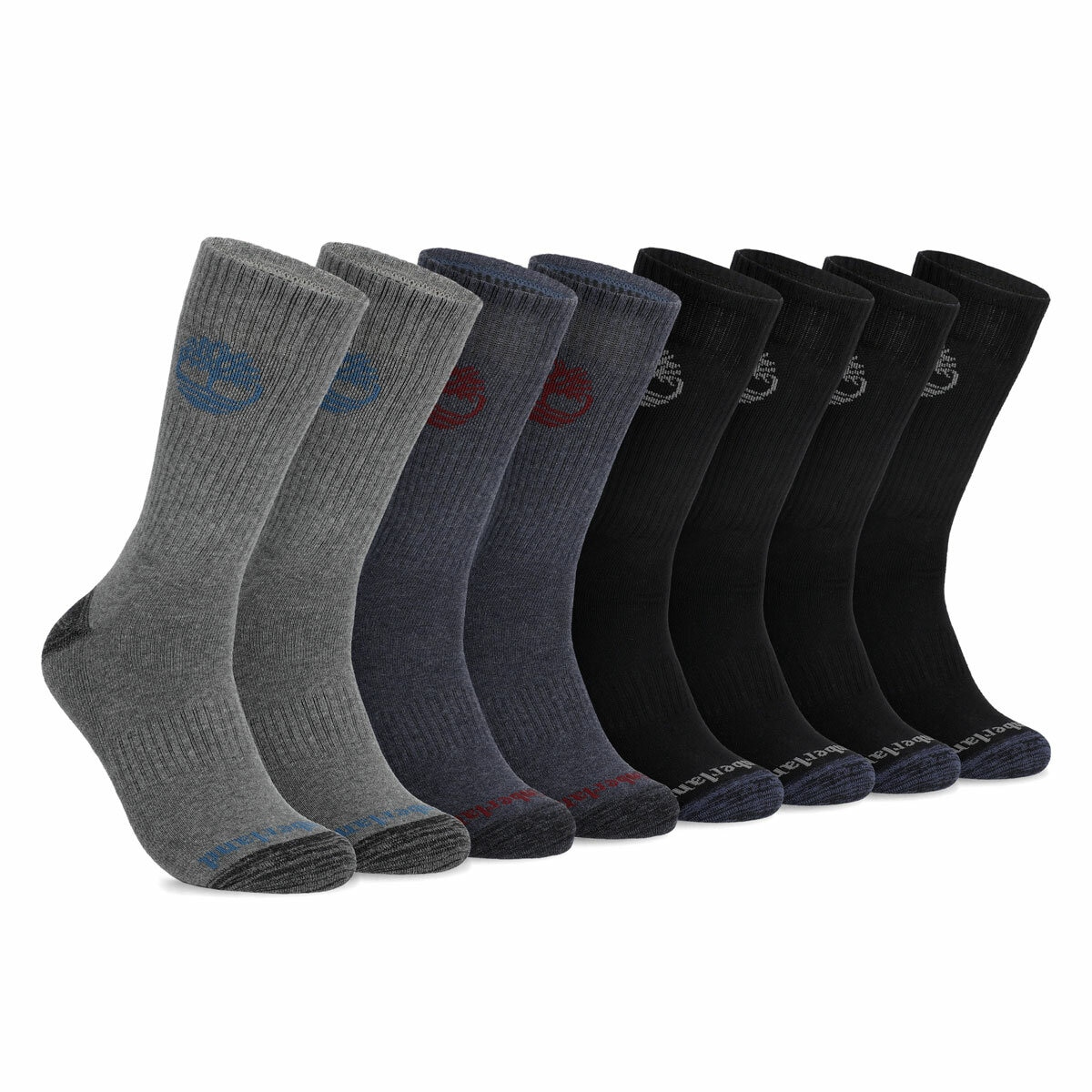 Timberland Men's Crew Socks, 8 Pack