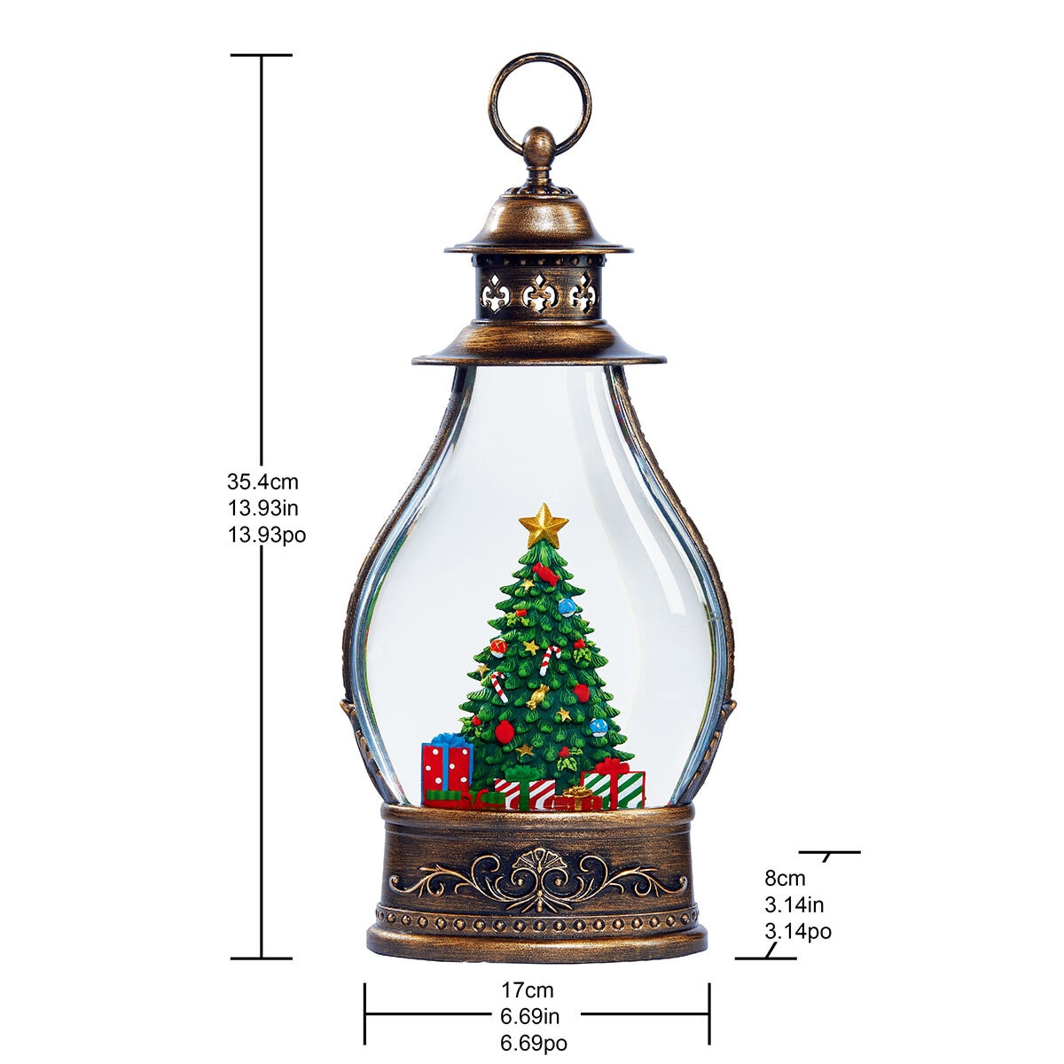 Buy Holiday Scene Lantern Tree Dimensions Image at Costco.co.uk