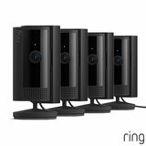 Ring Wired Indoor Camera 4 Pack in Black Ring Wired Indoor Camera 4 Pack in Black