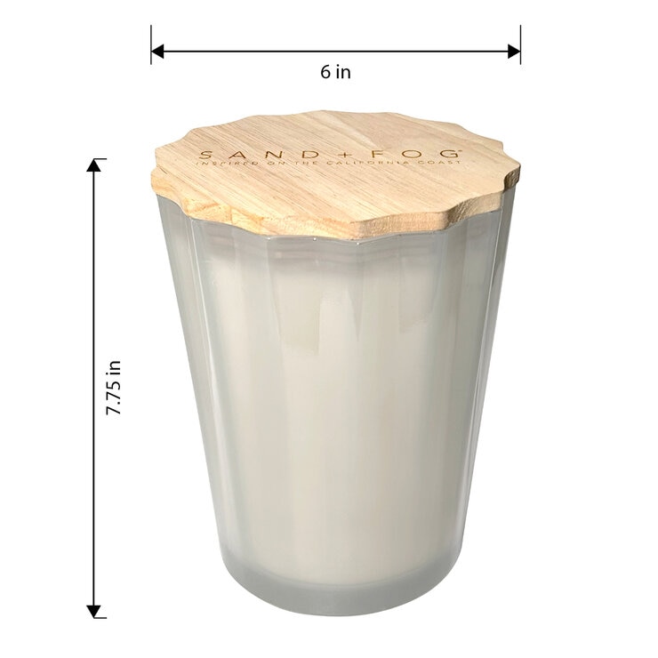 Sand and Fog Scalloped Candle (BASE)