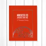 Manchester United Football History Newspaper Book