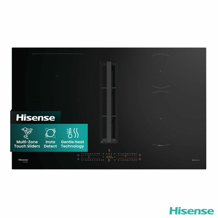 Hisense Hi6 HEH8432BSCWF 83cm Induction Hob with Bridge Zone in Black For External / Recirculation Ventilation Hisense Hi6 HEH8432BSCWF 83cm Induction Hob with Bridge Zone in Black For External / Recirculation Ventilation