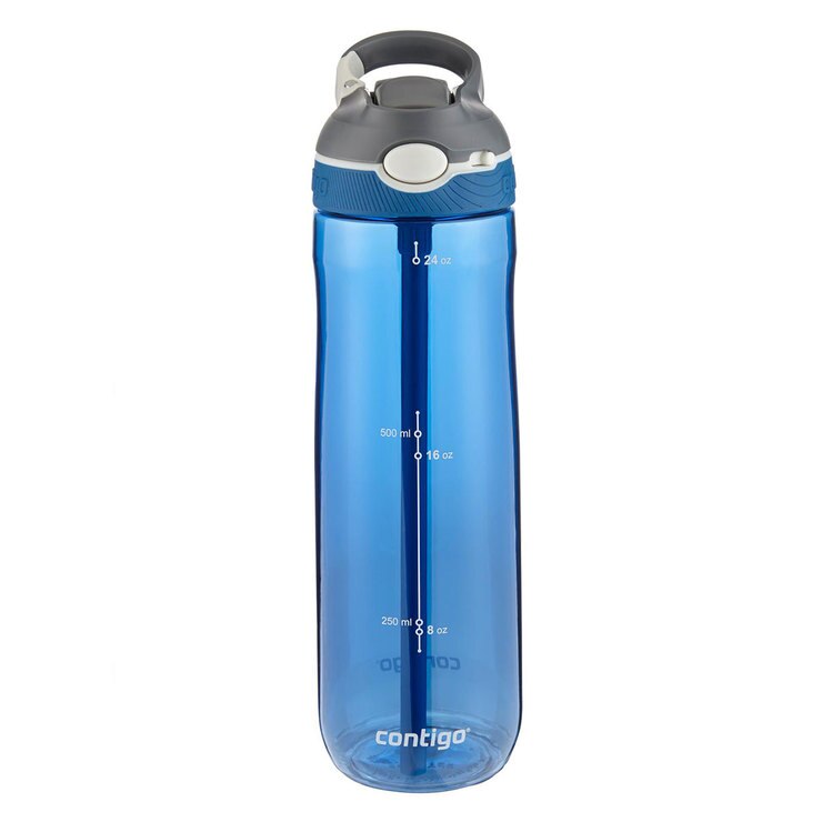 Contigo Autospout Ashland 709ml Water Bottles, 3 Pack in Navy/Green