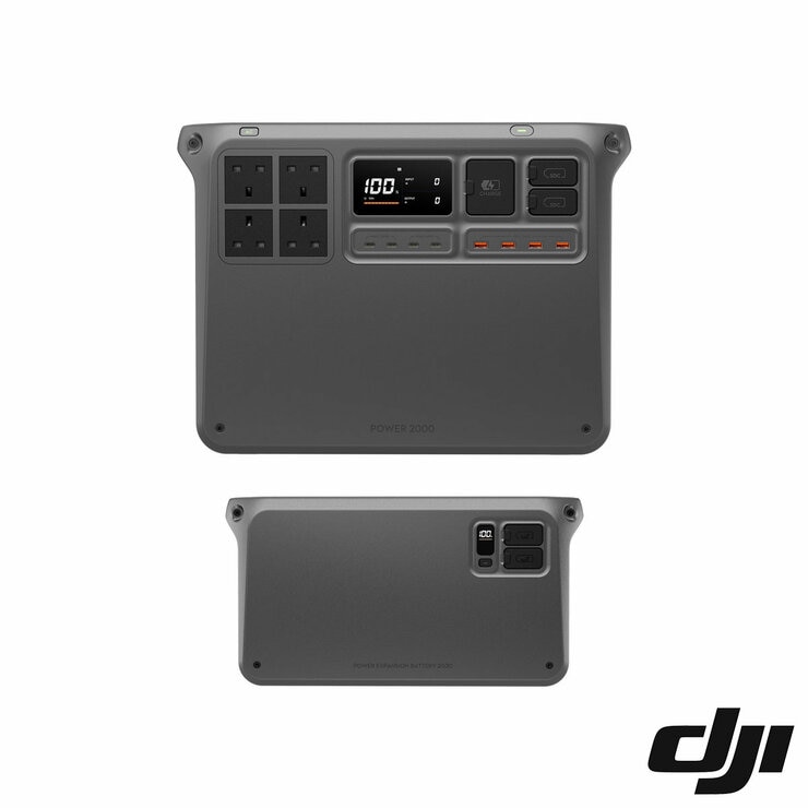 DJI Power 2000 Portable 2048Wh Power Station + 2048Wh Expansion Battery DJI Power 2000 Portable 2048Wh Power Station + 2048Wh Expansion Battery