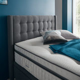 Silentnight Continental Divan Base with Bloomsbury Headboard in 4 colours & 3 Sizes