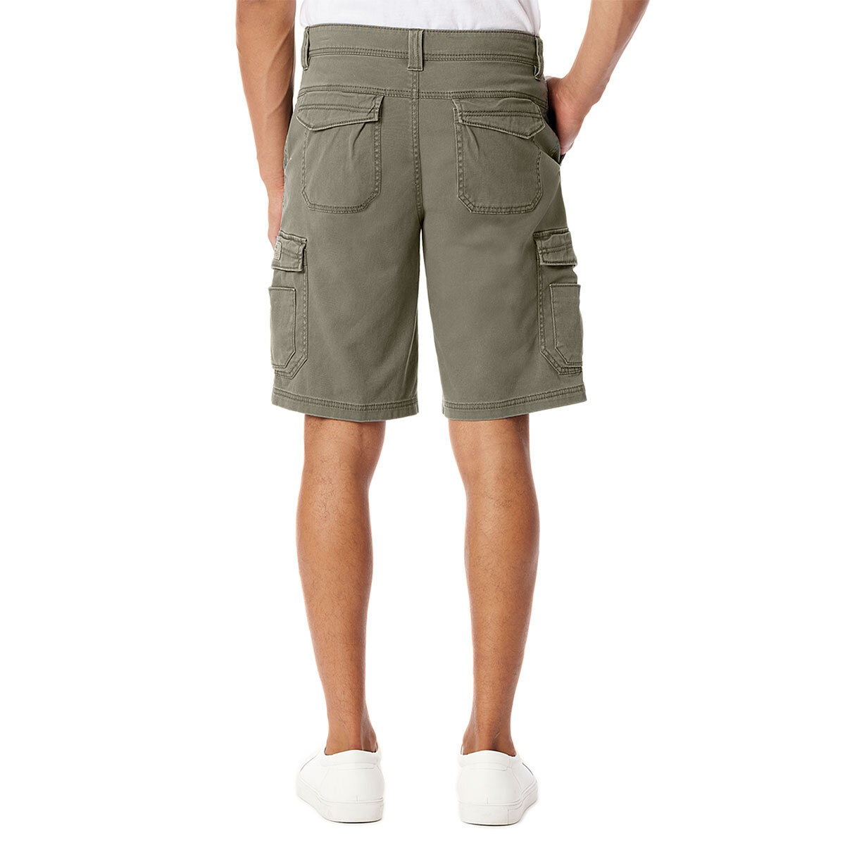 Lifestyle image of back of shorts