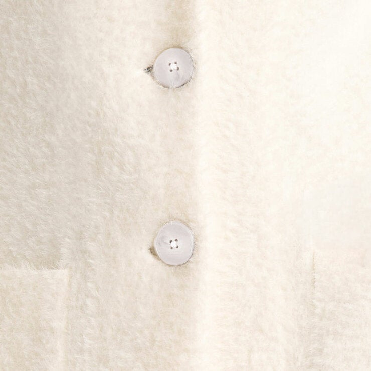 Matty M Women's Plush Coatigan in Ivory Matty M Women's Plush Coatigan in Ivory