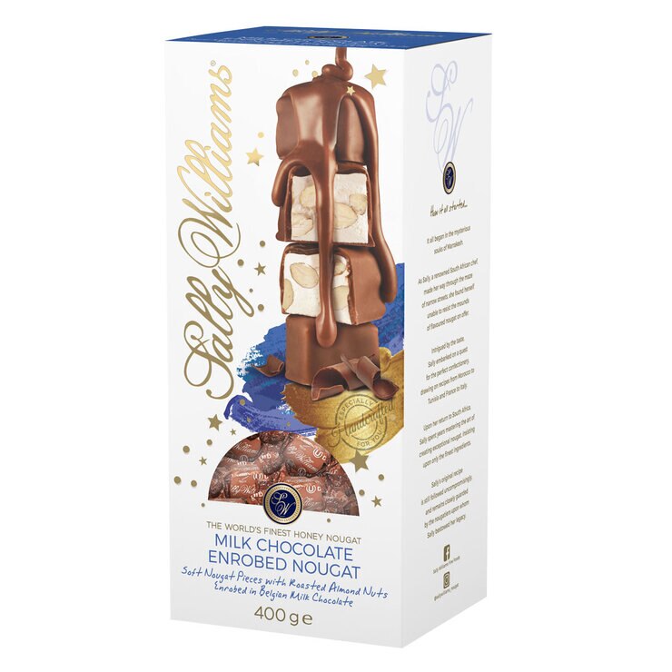 Sally Williams Milk Chocolate Nougat, 400g Sally Williams Milk Chocolate Nougat, 400g
