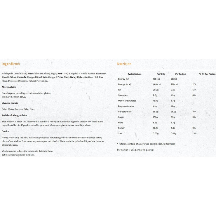 Jordans Country Crisp Chunky Nuts, 2 x 850g