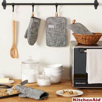 KitchenAid Chambray 4 Pack Pot Holder and Mini Mitt Set