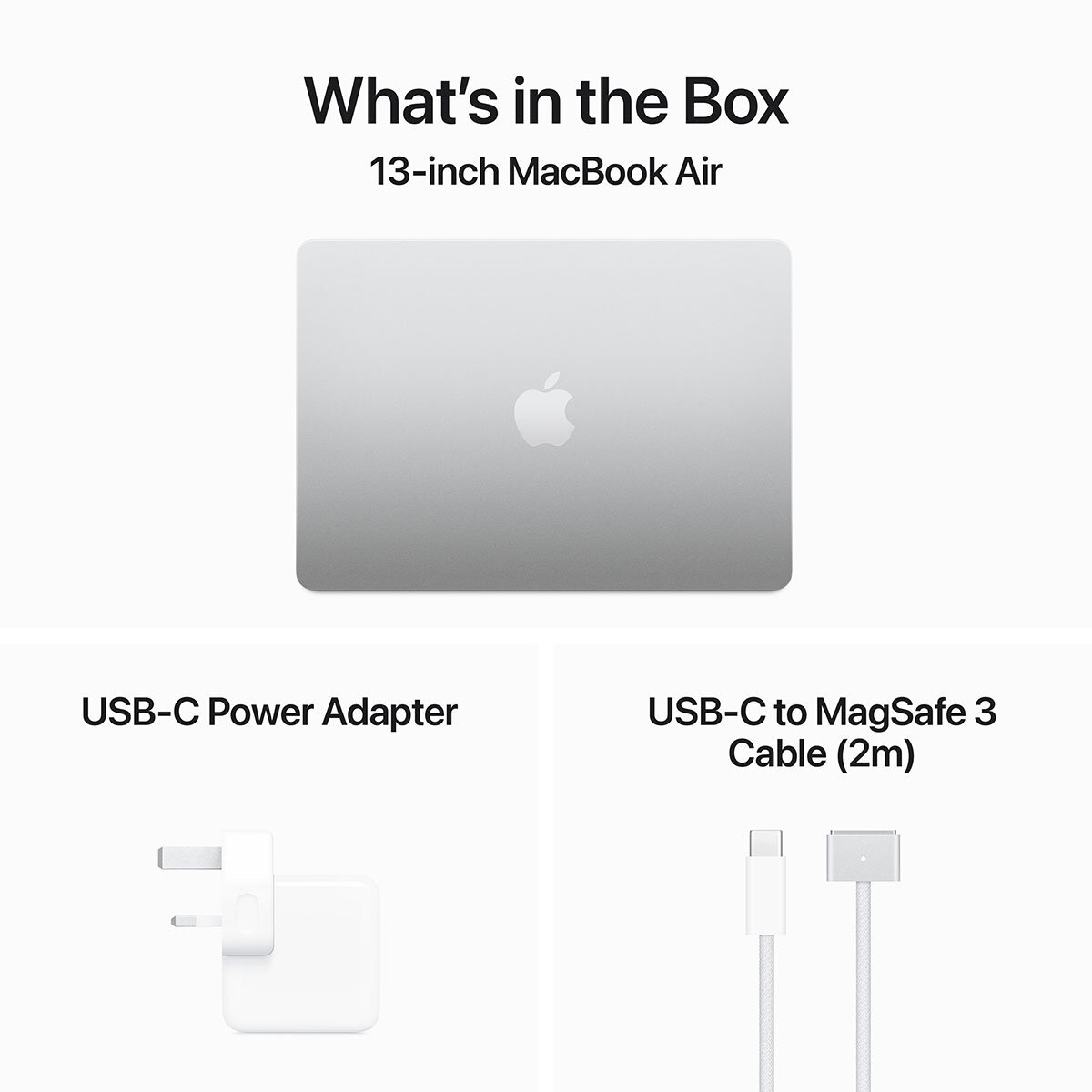 Buy Apple MacBook Air 2024, Apple M3 Chip, 8GB RAM, 256GB SSD, 13.6 Inch in Silver, MRXQ3B/A at costco.co.uk