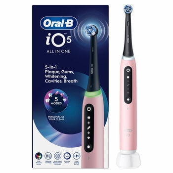 Oral-B iO Series 5 Electric Toothbrush with Travel Case in Pink Oral-B iO Series 5 Electric Toothbrush with Travel Case in Pink