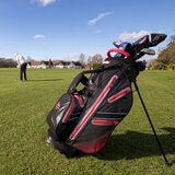 Longridge Elements Waterproof Stand Bag in Black and Red