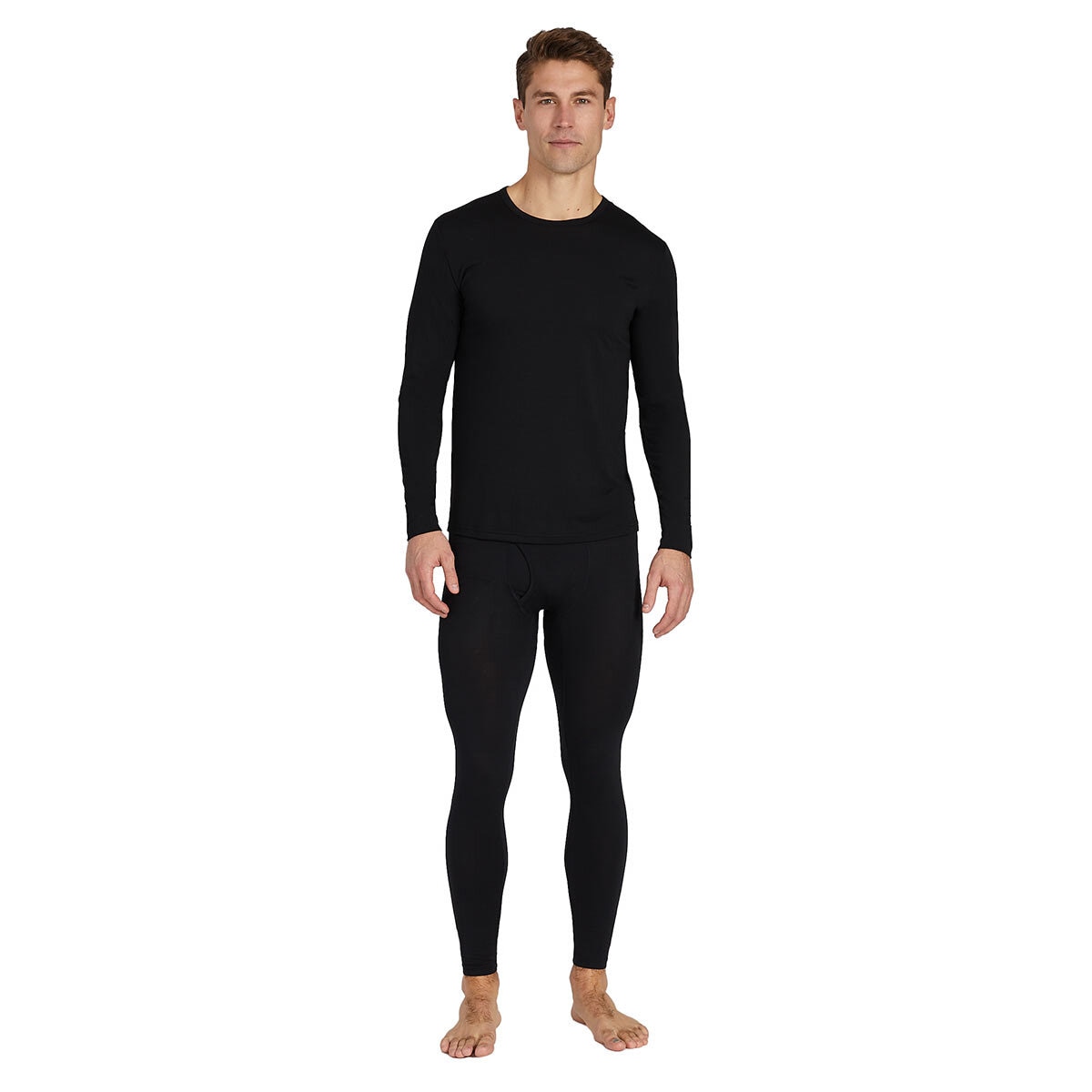 32 Degrees Men s Heat T Shirt 2 Pack in Black Large C