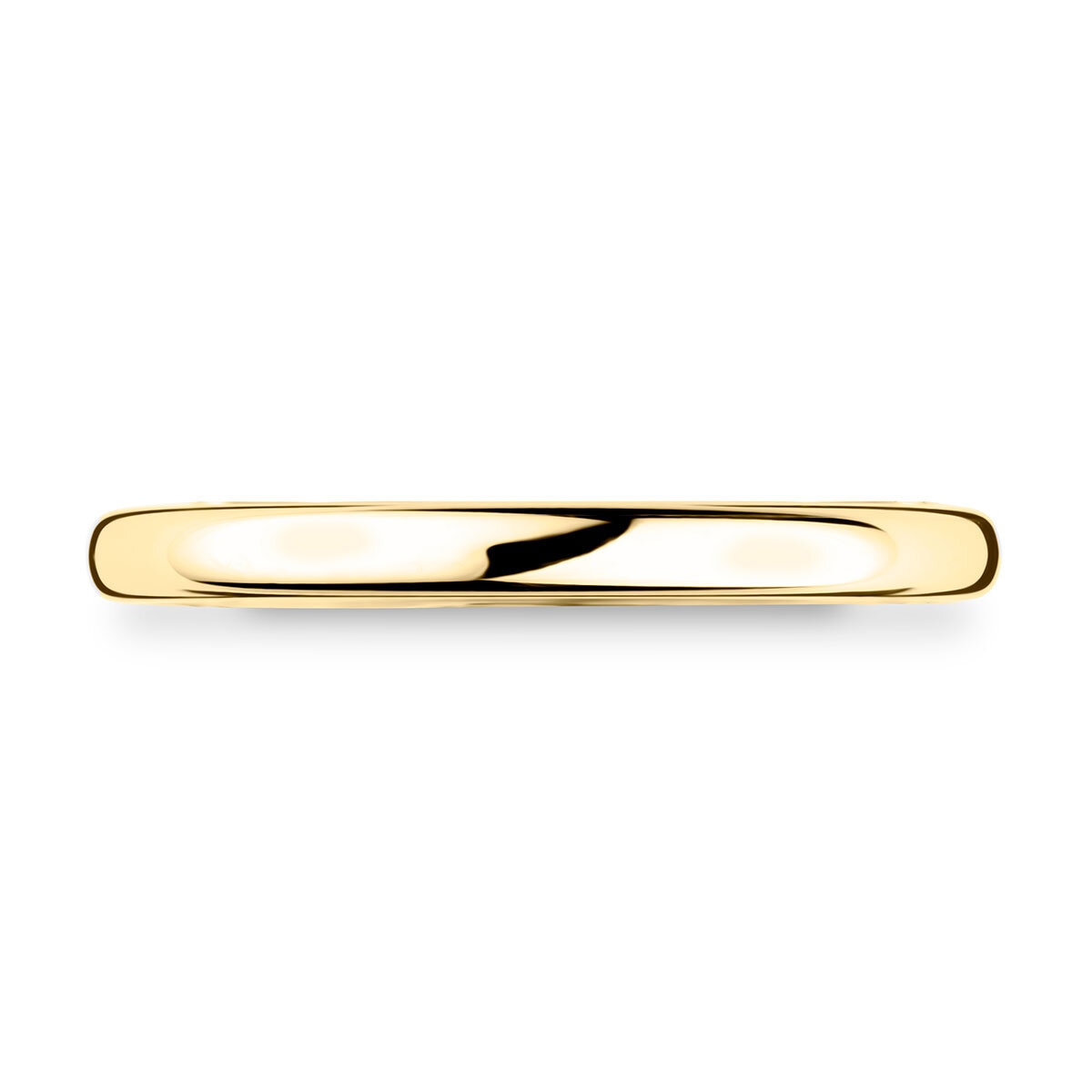 2.0mm Basic Light Court Wedding band. 18ct Yellow Gold