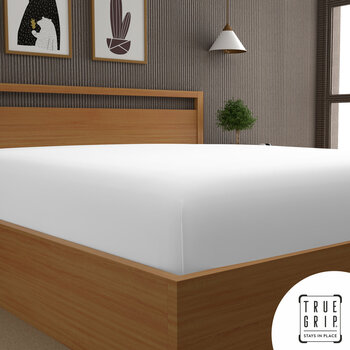 Purity Home 400 Thread Count Cotton Fitted Sheet, in 4 Sizes