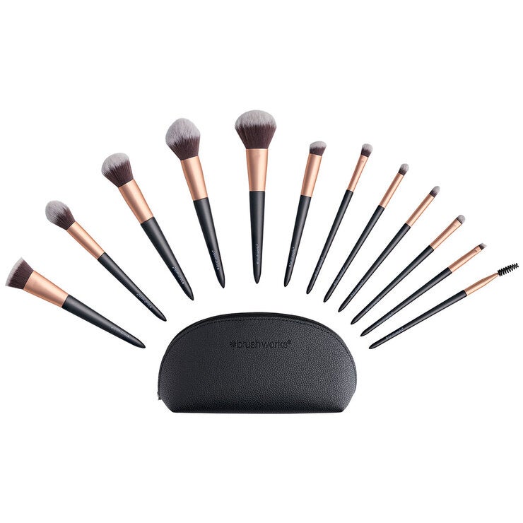 Brushworks Makeup Brush & Bag Set Brushworks Makeup Brush & Bag Set