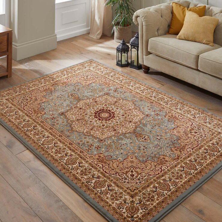 Concept Looms Grand Heritage Blue Rug, in 2 Sizes Concept Looms Grand Heritage Blue Rug, in 2 Sizes