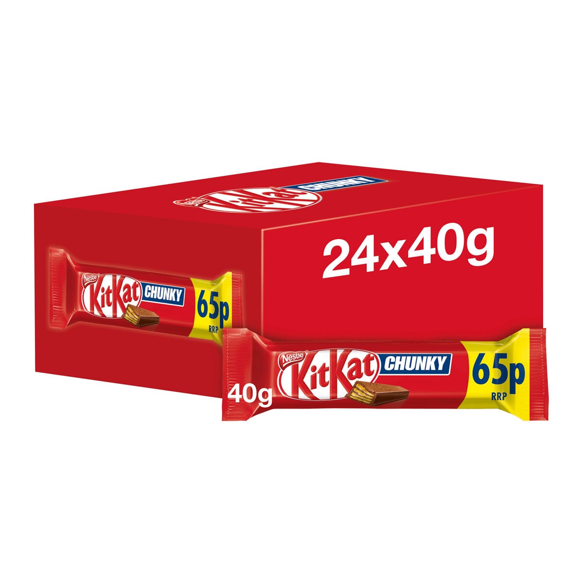 Nestle KitKat Chunky PMP 65p, 24 x 40g