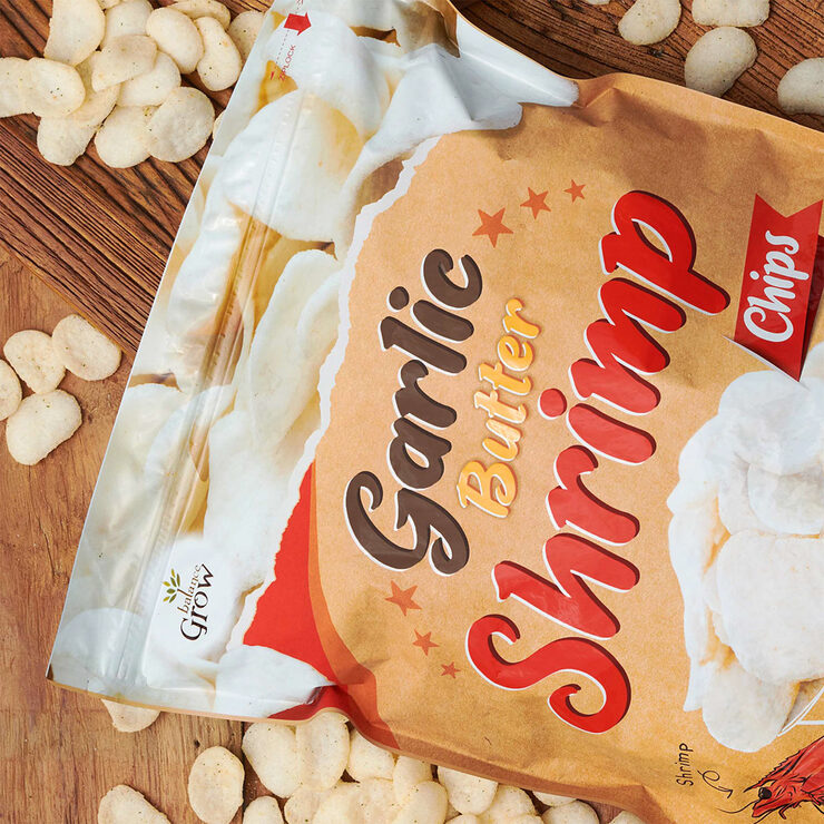 Garlic Butter Shrimp Chips, 490g Costco UK