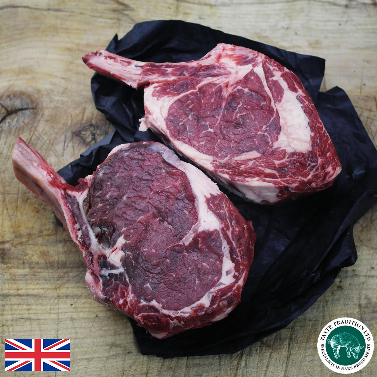 Taste Tradition 2 Côte du Boeuf Steaks, 2 x 900g (Serves 4 People)