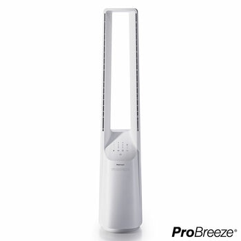 Pro Breeze 40" Bladeless Tower Fan in White