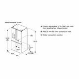 Neff KM3963XE0G, Plumbed Multidoor Fridge Freezer, E Rated in Brushed Black Steel Neff KM3963XE0G, Plumbed Multidoor Fridge Freezer, E Rated in Brushed Black Steel