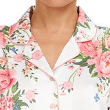 Flora Nikrooz Satin 2 PC Short Notch Pyjama Set in Cream