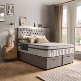 Silentnight Full Ottoman Divan Base with Eden Headboard in 2 Colours & 3 Sizes