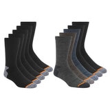 Weatherproof Men's Outdoor Crew Socks, 5 Pack in 2 Colours