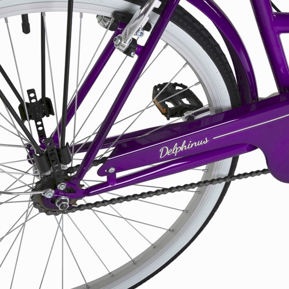 Barracuda 26" (66cm) Delphinus Heritage Single Speed Bike in Purple