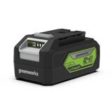 Greenworks 48V 41cm Cordless Lawn Mower + 2 x 24V (4Ah) Batteries + Dual Charger