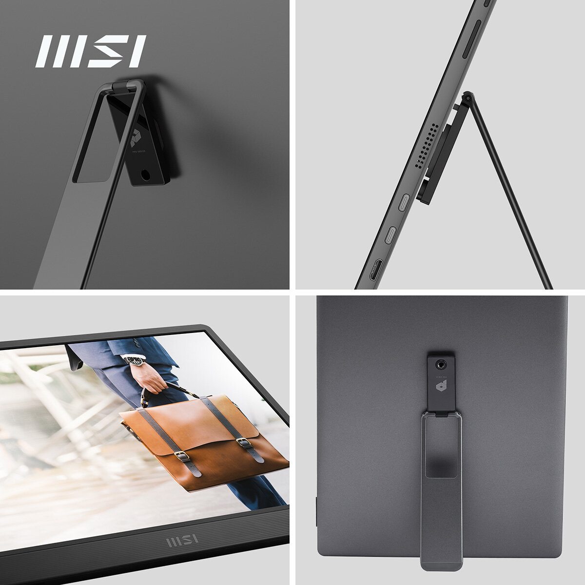 MSI MP161 E2U FHD 60Hz IPS Portable Monitor, 9S6-3PB70H-042