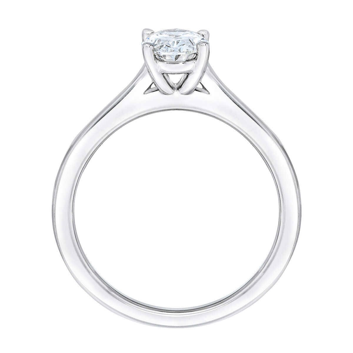 1ct Oval Cut Solitaire Ring