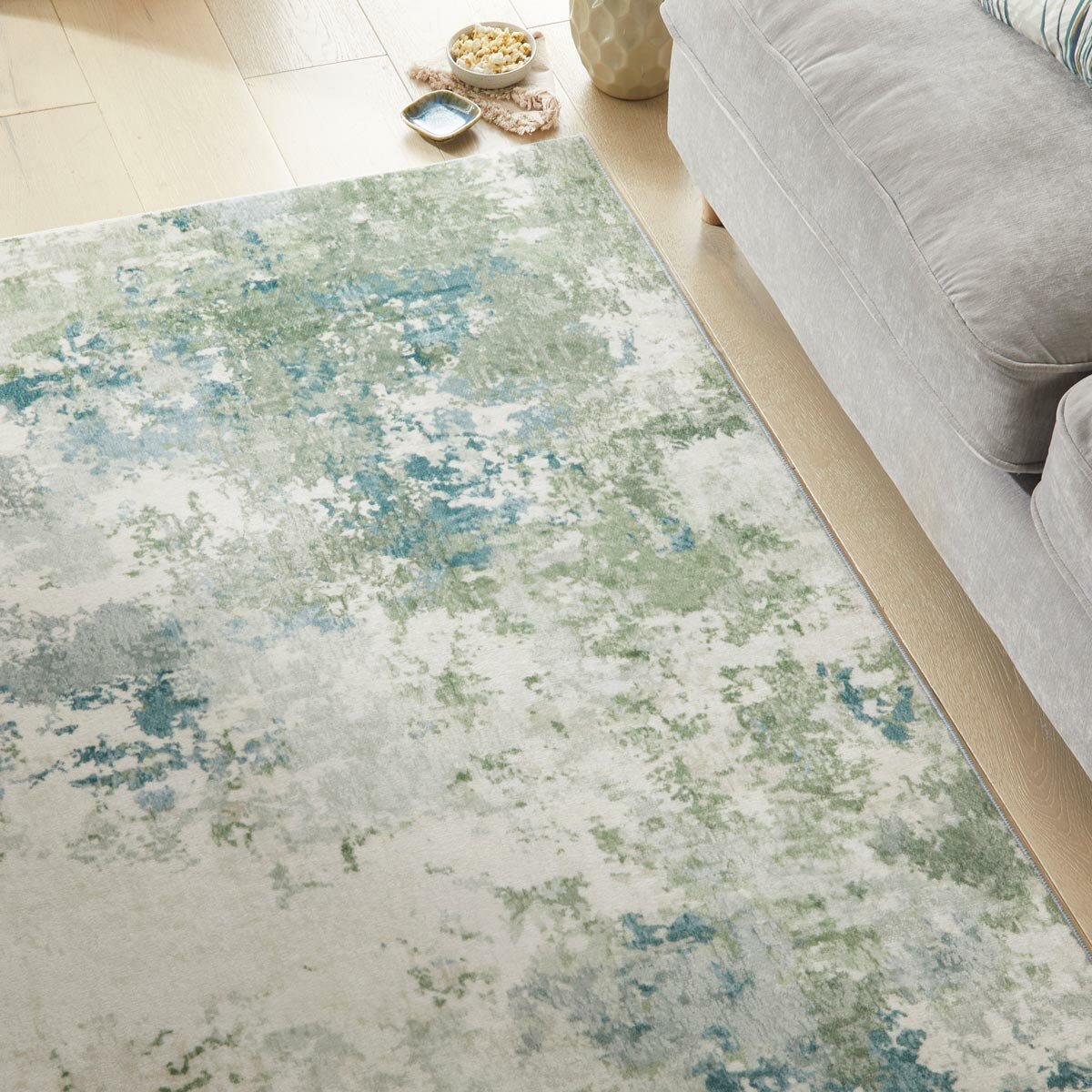 Concept Looms Liberty Seafoam Washable Rug, in 3 Sizes