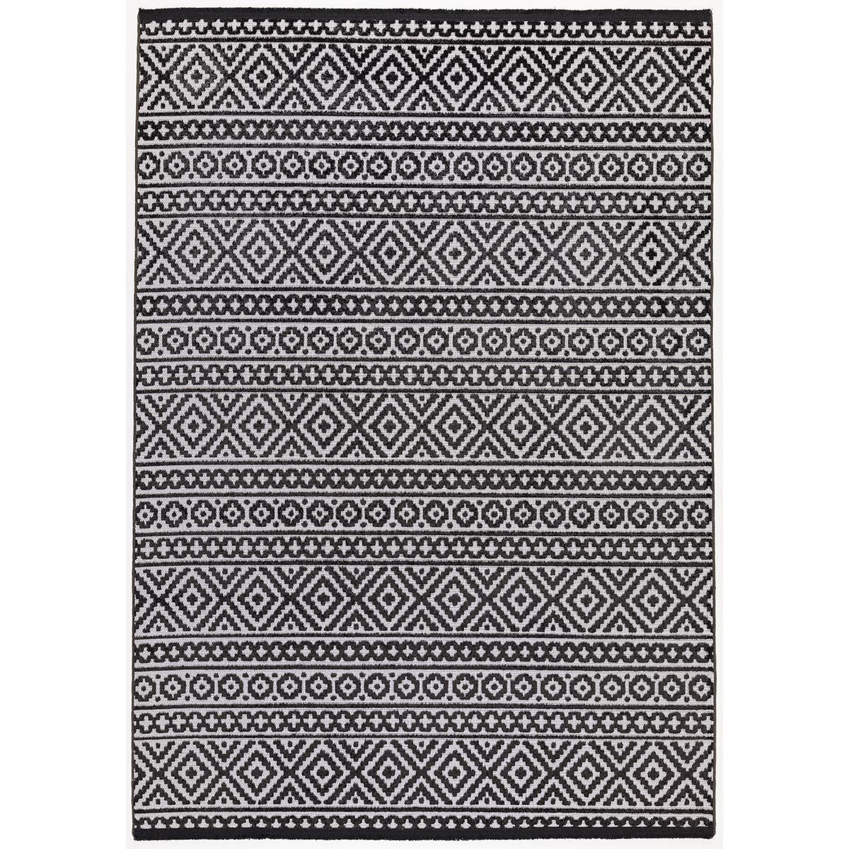 Concept Looms Jazz Deco Indoor / Outdoor Rug in Grey, 290 x 190 cm