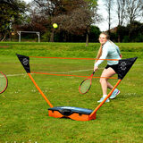 Lifestyle image for a game of Tennis using the Sureshot 3 in 1 Garden set