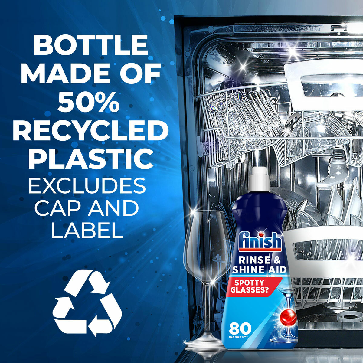 Bottle Made of 50% Recycled Plastic Bottle Made of 50% Recycled Plastic