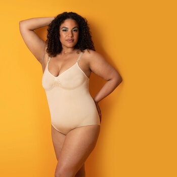 Evenlina Sculpting Shapewear Bodysuit in Almond