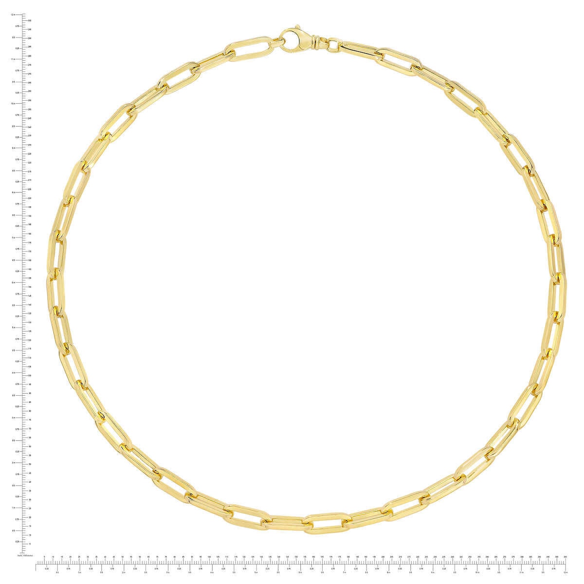 14kt Yellow Gold Paperclip 24" Necklace